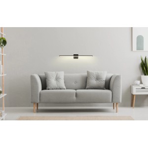 Globo LED-Wandleuchte 1-flammig Schwarz 615 x 37 mm