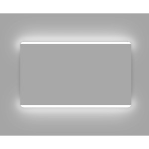 DSK Design LED-Lichtspiegel Silver Chic, 120x70 cm, mit umlaufender LED-Beleuchtung.