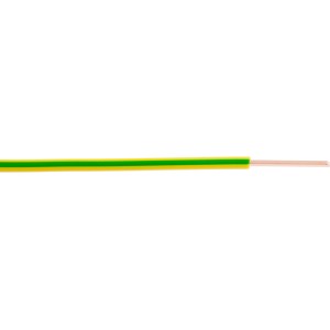 Grün-gelbe Aderleitung H07V-U 2,5 mm² (100 m) für Elektroinstallation.