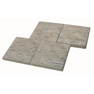 Diephaus Terrassenplatten Corso Muschelkalk, 40x40 cm, Betonplatten für Terrasse und Garten.