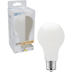 E27 LED-Filament Leuchtmittel A70, 11W, warmweiß, klassische Glühbirnenform.