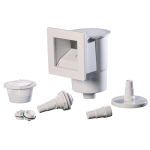 Einbauskimmer und Einlaufdüse aus Kunststoff für BWT Rundpool-Set Premium