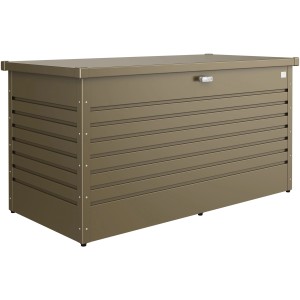 Biohort FreizeitBox 160 in Bronze-Metallic: Universalbox aus Stahlblech mit Drehgriff-Zylinderschloss.