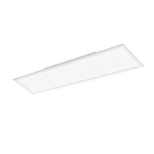 Weiße, rechteckige LED-Deckenleuchte Salobrena, 120x30 cm, für Küche und Büro.