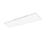 Weiße, rechteckige LED-Deckenleuchte Salobrena, 120x30 cm, für Küche und Büro.
