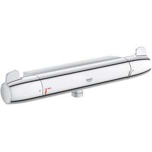 Grohe Grohtherm Special Thermostat-Brausebatterie in Chrom, ohne Abdeckung.