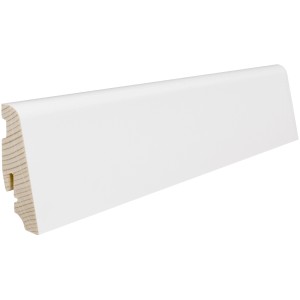 Sockelleiste Marmor-Weiß 58 mm x 19 mm x Länge 2200 mm