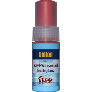Belton Lackstift RAL 3000 Feuerrot, hochglänzend, 9ml. Buntlack für Ausbesserungen und Verschönerungen.