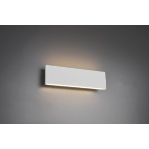 Weiße, matte LED-Wandlampe Concha, 2-flammig, 6 W, für stimmungsvolle Beleuchtung.