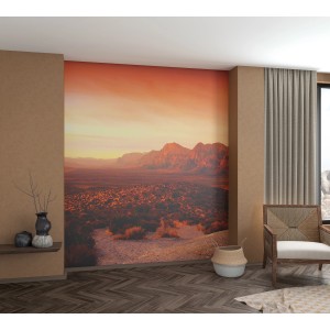 Marburg Vliestapete Dune mit Wüstenlandschaft in Orange-Rot, Fototapete für Wohnräume.