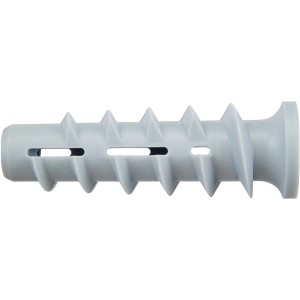 Fischer Turbo Porenbetondübel FTP K 6 K, Dübel für Porenbeton, hellgrau, 4 Stück