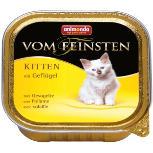 Vom Feinsten Katzen-Nassfutter Kitten Geflügel, Alleinfutter für Kätzchen.