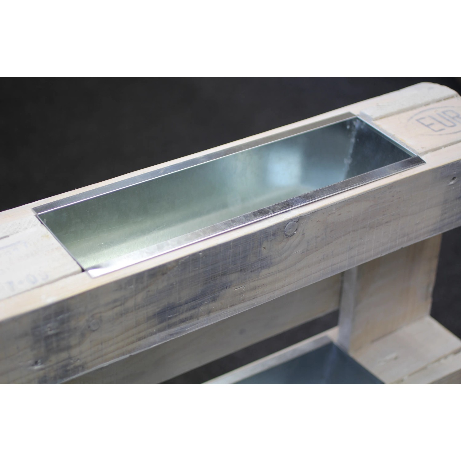Zink-Blumenkasten fr Palettenbau 38 cm x 13 cm x 9,5 cm Silber kaufen bei  OBI