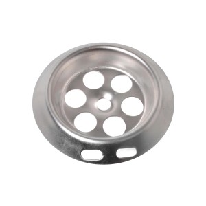 Kirchhoff Überlaufrosette für Badewanne, 65 mm, Chrom, zur Abdeckung des Überlaufs.