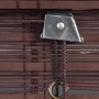 Detailaufnahme: OBI Bambus-Raffrollo Mataro, 120x160 cm, Teak-Optik, mit Zugschnur.
