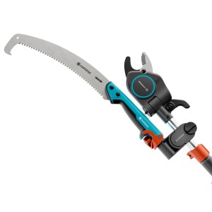 Gardena StarCut Pro L Baum- und Strauchschneider Set mit Säge und Adapter.