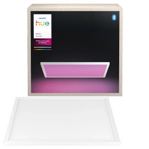 Philips Hue Surimu LED-Panel, 60x60 cm, weiße RGBW Deckenleuchte für smarte Lichtsteuerung.