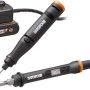 Worx MakerX Doppel-Set: Multifunktionstool, Lötkolben, Akku und HubX für kreatives Arbeiten.