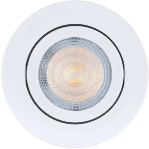 Paulmann FixedLED Einbaustrahler, weiß, rund, schwenkbar. Warmweißes LED-Licht für Wohnraum & Flure.