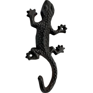 Dekorative Eidechse aus Metall für den Garten, mit Aufhängevorrichtung.