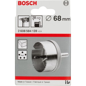 Bosch Sägekranz Pro Ø 68 mm für präzise Löcher in Holz und Kunststoff.