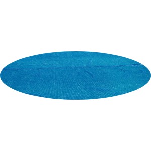 Blaue Bestway Solar-Poolabdeckplane, rund, Ø 356 cm. Zum Schutz und zur Erwärmung des Poolwassers.