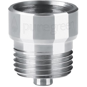 puregreen Wassersparer für Dusche, Chrom, zur Montage zwischen Armatur und Schlauch.