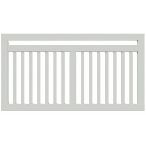 Plus Holz Vorgartenzaun Linea Nadelholz Weiß 150 cm x 80 cm
