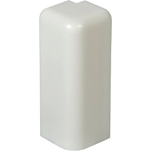 FN Neuhofer Außeneck Sockelleiste FU062, silberfarbener Kunststoff, 2 Stück.