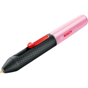 Bosch Gluey Cupcake Pink Heißklebestift: Kabelloser Klebestift in Rosa und Schwarz.