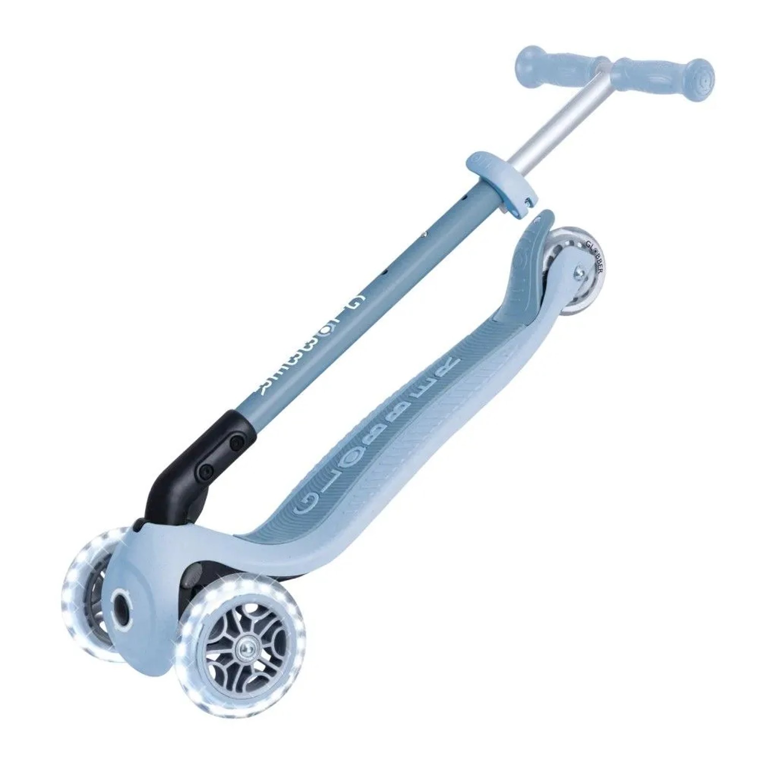 Globber Primo Foldable Lights Tretroller 120/80 mm ABEC 5 3-Rädrig Höhenverstellbar LED-Rollen Blaubeere_4