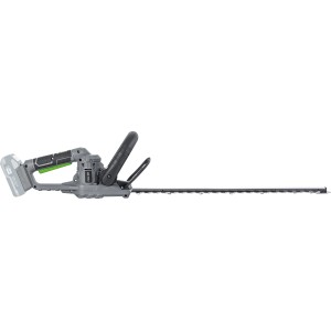 LUX Akku-Heckenschere A-HS-20/52-24, graue Heckenschere mit Akku und langem Schwert.