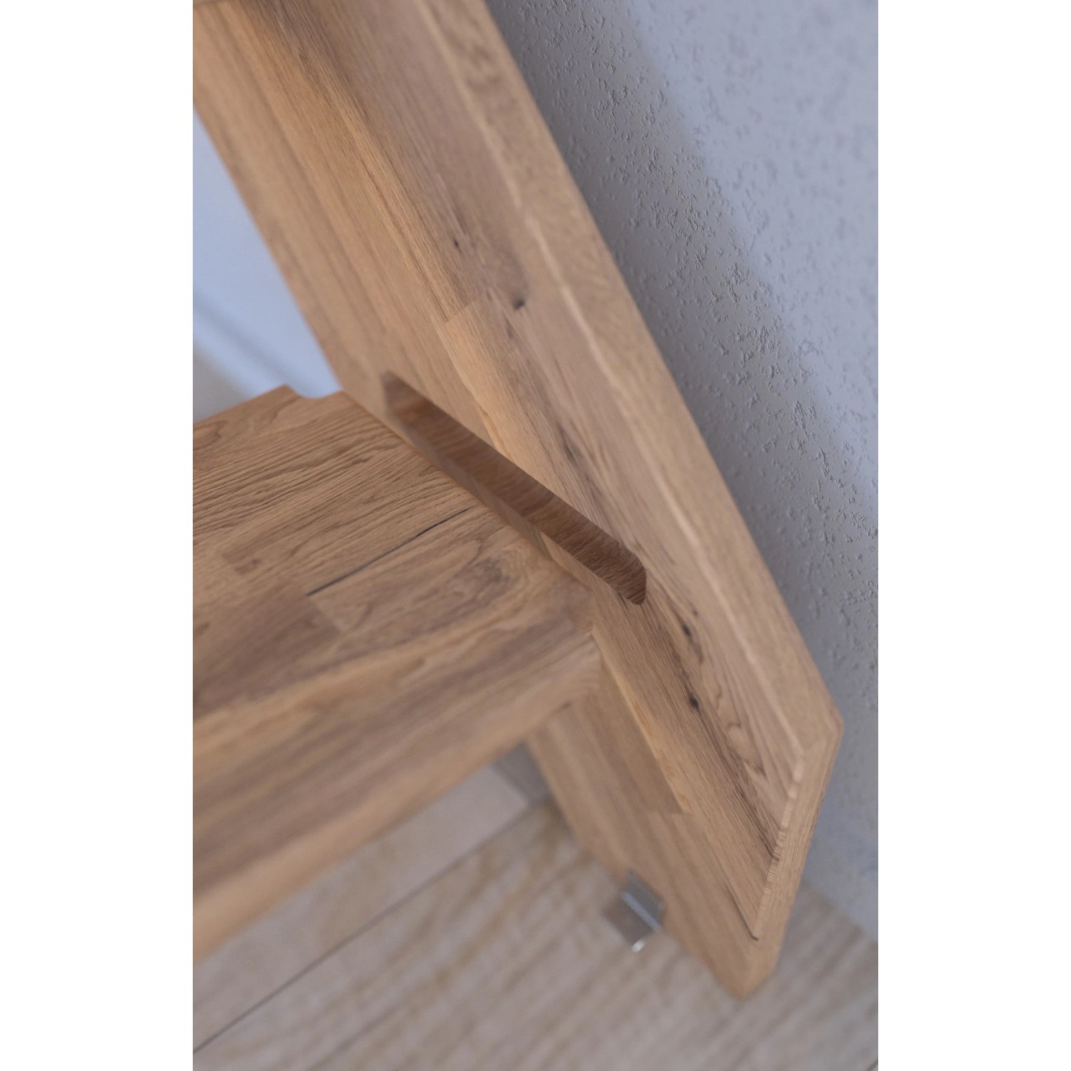 Treppe Mykonos Pro Eiche Gew. L 90 cm Holz-Edelstahl-Geländer FSC®_4