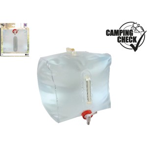 Faltbarer Happy People Wasserkanister mit 10 l Volumen, ideal für Camping & Outdoor.