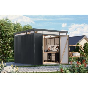 Karibu Metallgerätehaus Argos 3,5 Anthrazit