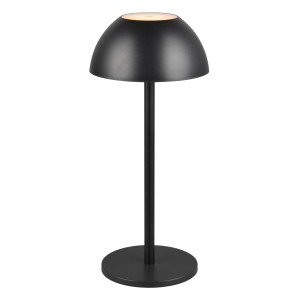 Schwarze Reality LED-Tischleuchte Ricardo, dimmbar, Ø 13,5 cm.