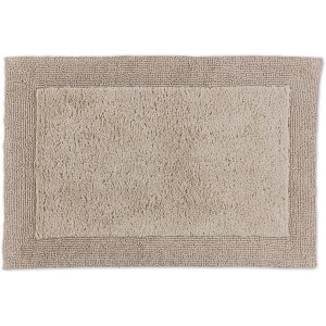 Schöner Wohnen Badmatte Bahamas, 60x90 cm, beige mit Bordüre.