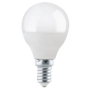 Eglo E14 LED Leuchtmittel in Globeform, 3,4W, warmweiß, nicht dimmbar.