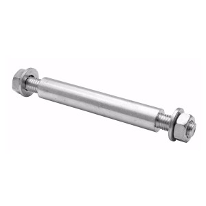 Wagner Achsmaterial Profi M12, verzinkter Stahl, für Rollen und Räder.