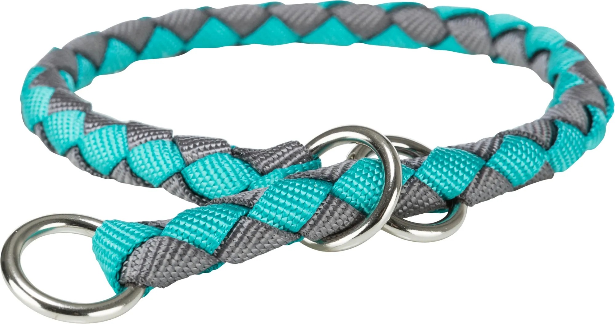 TRIXIE Zug-Stopp BE Nordic XS-S hondenhalsband zwart/zand; comfortabele halsband voor zeer kleine en kleine honden, met trekcontrole, robuust en elegant, 17305