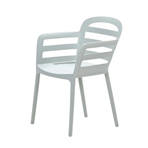 Garten Impressions Kunststoffstuhl Formello in Olive, moderner Gartenstuhl mit Armlehnen.