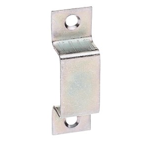 Schlaufe, 2,5x1,2 cm, verzinkt, für Scharniere & Beschläge mit Schraublöchern.
