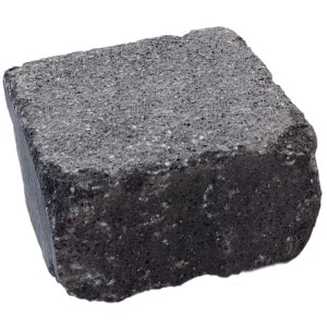 Diephaus Mauerstein Maximo, schwarz, 25x25x15 cm. Beton Mauerstein in Antik-Optik.