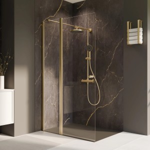 Breuer Duschwand Elana 2.0 mit Beweglichem Element Klarglas 200 x 120 cm Links