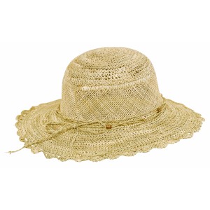 Strohhut Julie für Damen, eleganter Papierhut für Garten und Freizeit.