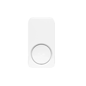 Weiße Philips Hue Secure Indoor Sirene zur akustischen Alarmierung im Smart Home.