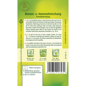 Quedlinburger Bienen- und Hummelmischung: Blumensamen für eine vielfältige Blütenpracht.