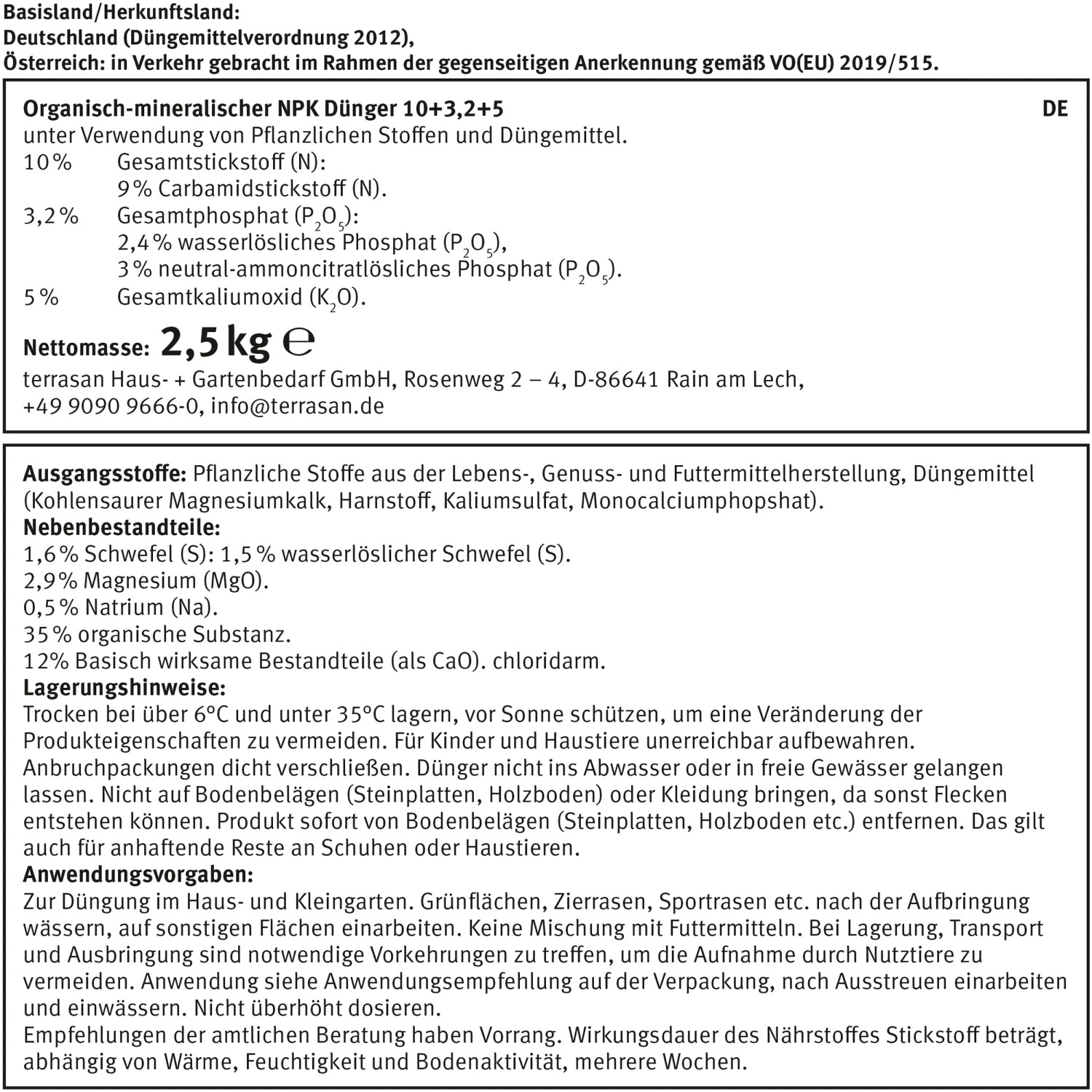 Rasen-Dnger 3 kg kaufen bei OBI