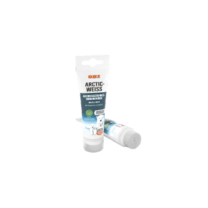 Tube OBI Arcticweiss Wandfarbe, weiße Ausbesserungsfarbe mit Schwamm, matt.