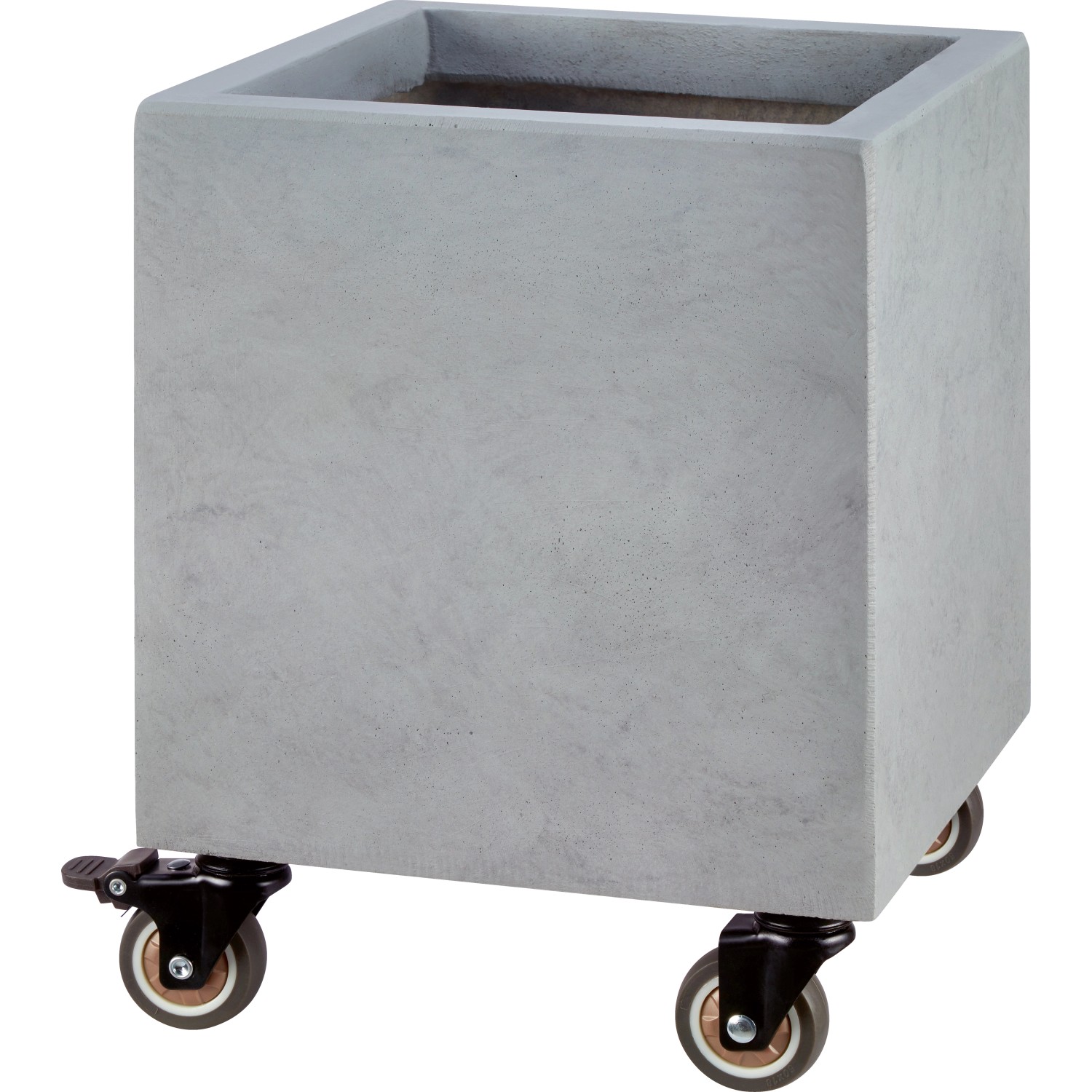 Pflanztopf mit Rollen Grau 30 cm x 30 cm x 31cm kaufen bei OBI
